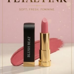 Nude pink lipstick